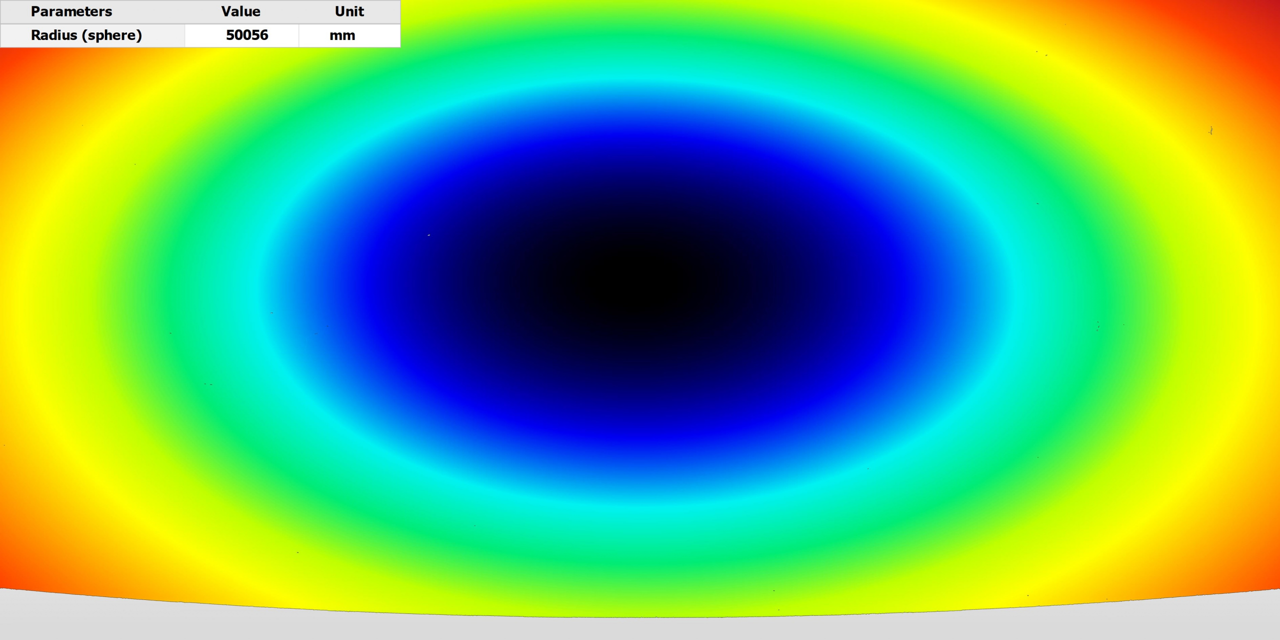 Beispielmessung einer Spiegelform für Hochleistungslaser