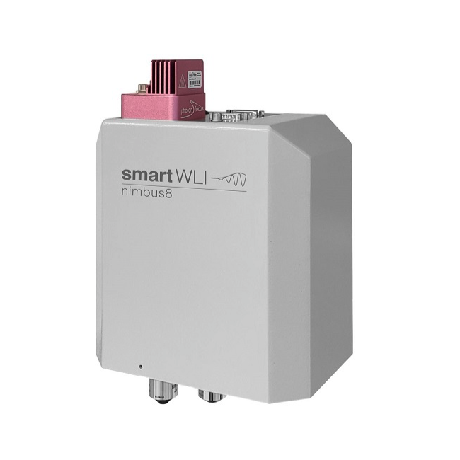 Produktfoto des smartWLI nimbus8 Hochgeschwindigkeitssensors mit extremer Auflösung von GBS metrology.