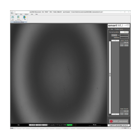 Bildschirmfoto der Benutzeroberfläche der smartVIS3D Software