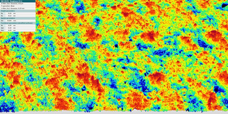 Beispielmessung einer superpolierten SIC-Oberflaeche